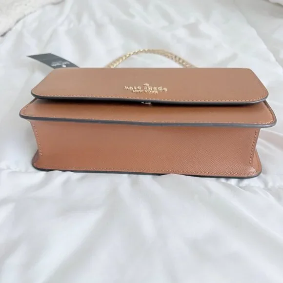 Kate Spade New York Madison Willow Mini Flap Crossbody Bag Brown NWT - Picture 6 of 10